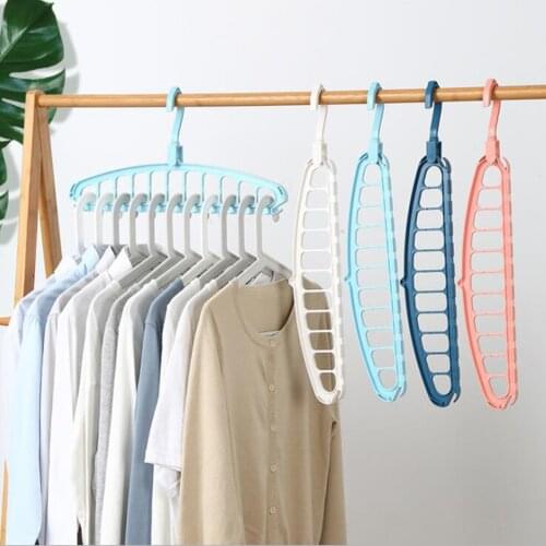 Multi-purpose Closet Hanger Plastic Clothes Hanging Rack Mutiuse Closet Hanger for Clothing Storage Space Saving Holder