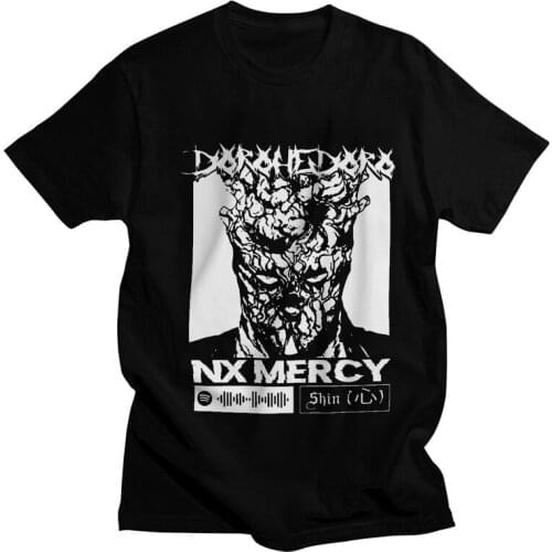 Dorohedoro El Corazon T-shirt Men Graphic T Shirt Short Sleeve 100% Cotton Anime Manga Shin Tshirt Unique Tee Tops
