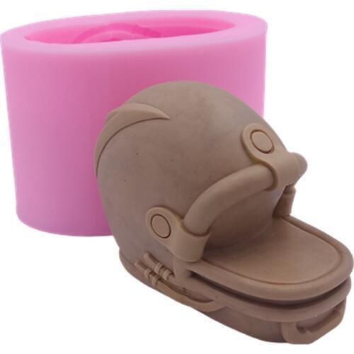 New Helmet Silicone Soap Mold Candle Mold 3D Silicone Molds for Soap Candle Making