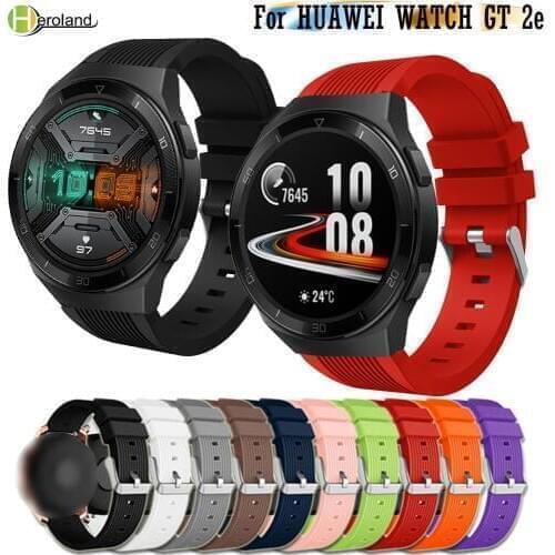 Watch Straps For Huawei Watch GT 2e / GT 2 46mm/Amazfit Stratos 2 2S Sports wristBand 22mmm silicone Smart Watches Band Bracelet