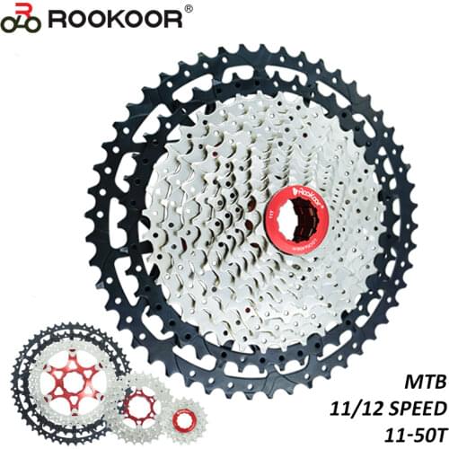 Rookoor 2020 New Mountain Bike 11 12 Speed 50T Cassette Velocidade MTB Cassete Bicycle Parts Sprocket 11-50T Silver Ultralight
