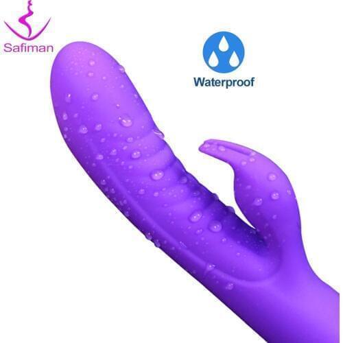G Spot Dildo Rabbit Vibrator for Women Dual Vibration Silicone Female Vagina Clitoris Massager Sex Toys for Women/Adults