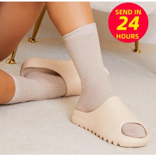 Home Women Thick Bottom Slippers Platform Chunky Heel Living Room Bathroom Slides Non Slip Trend Designer Shoes Ladies Female