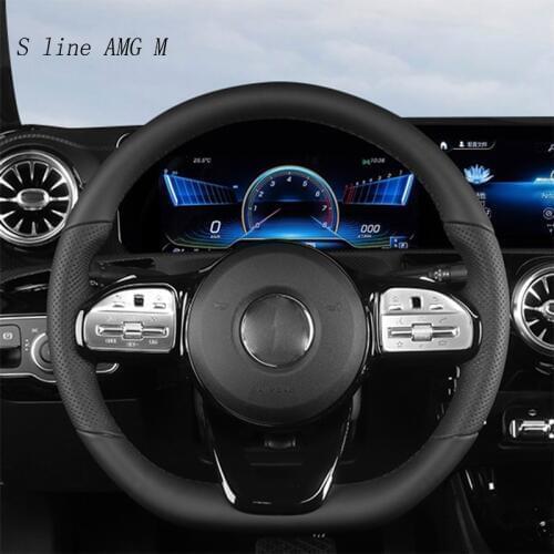 Car Styling For Mercedes Benz A B C E G Class CLA CLS GLC GLE GLS W177 W247 W205 W213 C257 X253 Steering Wheel Buttons Stickers