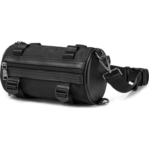 Xiao.p Sale New Fashion Men Bags Small High Quality Pu Leather Single Shoulder Bag Cylindrical Shape Men Messenger Crossbody Bag