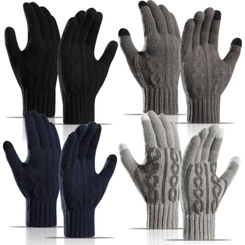 Unisex Touchscreen Winter Thermal Warm Cycling Bicycle Bike Ski Outdoor Camping Hiking Motorcycle Gloves Sports Jacquard Gloves