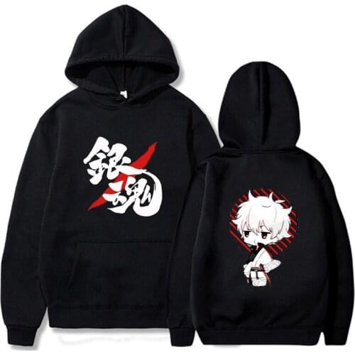 Spring Autumn Cool Sweatshirts Ulzzang Harajuku Female Pullovers Japanese Anime Gintama Hoodies 2021 New Fashion Women Men Hoody