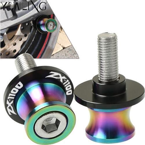 Swingarm Stand Screws Motorcycle Swing Arm Spools Sliders FOR Kawasaki ZX1100 ZX11 1990 1991 1992 1993 1994 1995 1996 1997 1998