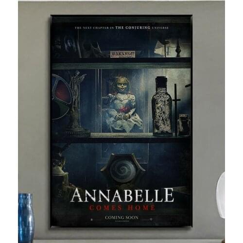 W221 Annabelle 3 Comes Stephen King 2019 Horror Film Trend Beautiful Fashion Silk Fabric Wall Poster Art Decor Sticker Bright