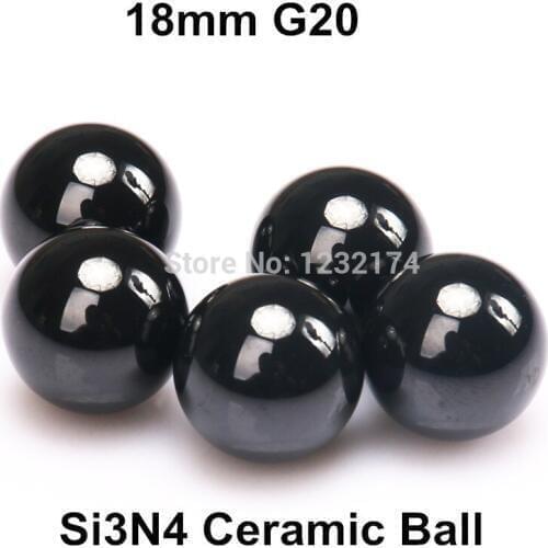 18mm Silicon Nitride Ceramic Ball Si3N4 Grade G20 2PCS/Lot Used in Bearing,Pump,Valve ball,linear slider18mm ceramic ball