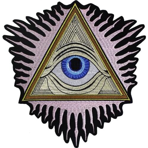 2pc Fashion Eye Badge Iron on Flower Tiger Patch Embroidered Applique for Clothes Stickers Garment Kids Apparel Accessories P205