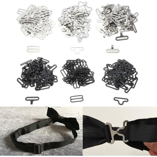 20/50Pcs Bow Tie Hardware Necktie Hook Bow Tie or Cravat Clips Fasteners to Make Adjustable Straps on Bow Tie dip