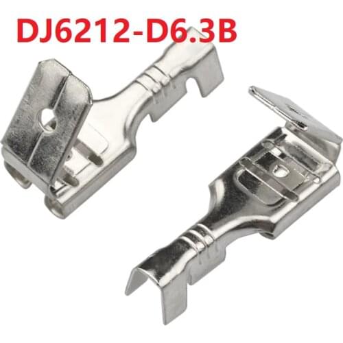1000 Pcs DJ6212-D6.3B brass Piggyback Crimp Terminals Female Connector with Clear Insulation Covers