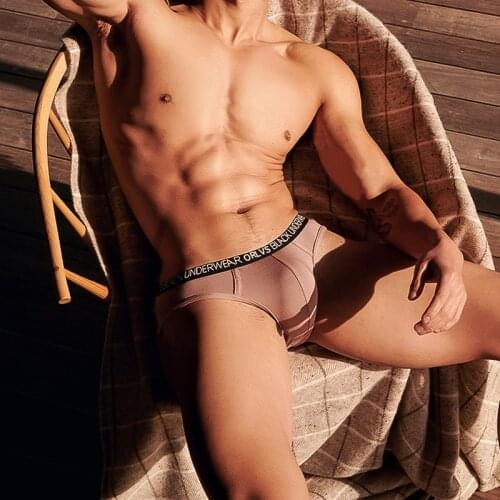 Free Ship 3PCS Man Underwear Modal Men Briefs Pack Soft Slip Mens Underpants U Convex Mens Underware Gay Cuecas Wholesale Lots