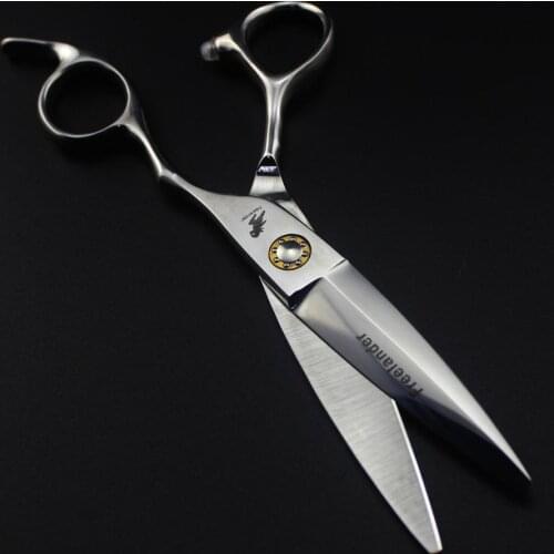 6 inch Willow shears Hairdressing Scissors 440c haircut Engrave Logo Japan Steel sliver Cutting Shears Scissors Hair Scissors
