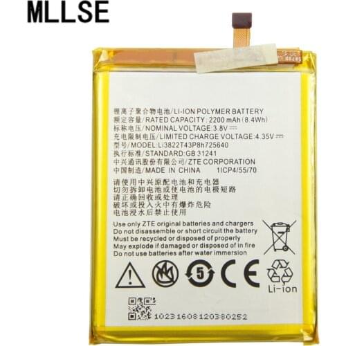 MLLSE 2200mAh Li3822T43P8h725640 For ZTE Blade A510 BA510 Mobile phone battery