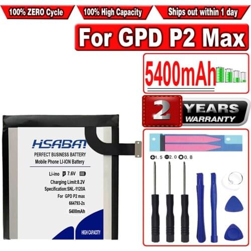 HSABAT 5400mAh Battery for GPD P2 Max