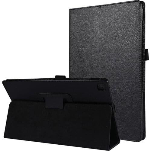 Lychee Pattern Case For Samsung Galaxy Tab S5e 10.5 2019 SM-T720 SM-T725 10.5 Inch Flip Stand PU Leather Cover