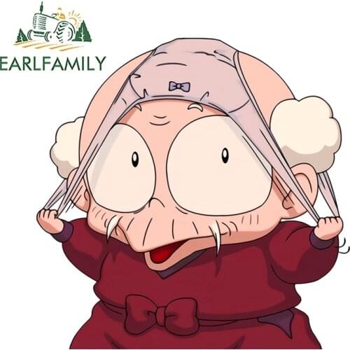 EARLFAMILY 13cm x 11.7cm Anime Car Stickers for Ranma 1/2 Happosai Master Decals Waterproof Vinyl Window Bumper Car Wrap