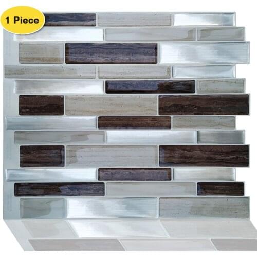 Erzee Waterproof Peel and Stick Wall Tiles, Self-Adhesive Kitchen Backsplash