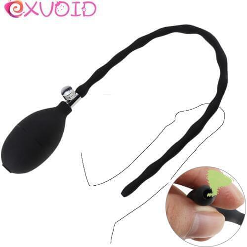 EXVOID Sounding NO Vibrator Penis Plug Pump Urethral Catheter Male Penis Insert Device Sex Toys For Men Anal Dilatator Sounds