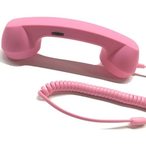 Classic Retro Phone Handset 3.5mm Jack Mini Mic Speaker Phone Call Receiver for Iphone Samsung Huawei