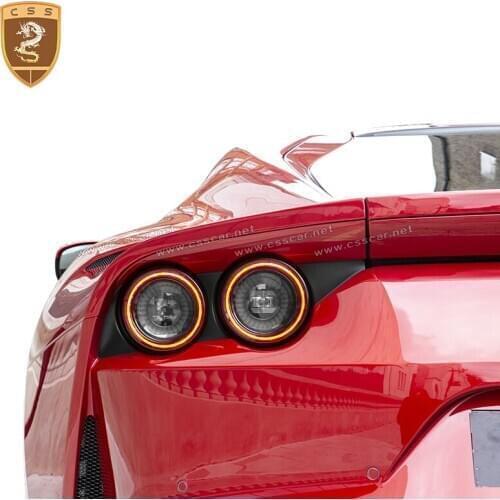 Hot Selling Bumper Fog Light Cover Dry Carbon Fiber For 812 Car Rear Tail Lights Lamp Shade Frame Trim Cover OME Styling 00423