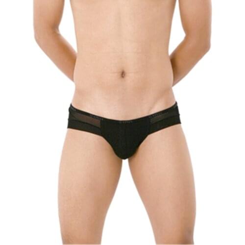 Sexy Gay Underwear Men Briefs Shorts Cotton Mesh Underpants Male Breathable U Convex Pouch Panties Cueca masculina hombre M-XL