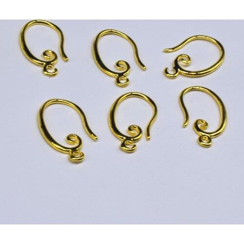 New Ear Hook Gold Circle Bending Ear Hook Accessories Diy Accessories Female Ear Accessories Jewelry Findings CWQ