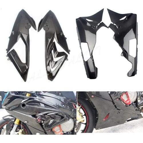 Pre-Preg Carbon Fiber Bodywork Panel Upper Half Fairing Low Belly Pan Fit for BMW S1000RR 2015 2016 2017