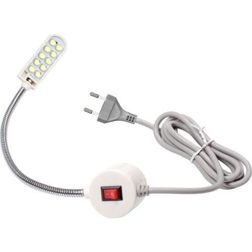 New 2W 30LED Portable Sewing Machine Light LED Night Light Magnetic Mounting Base Gooseneck Lamp for All Sewing Machine Lighting