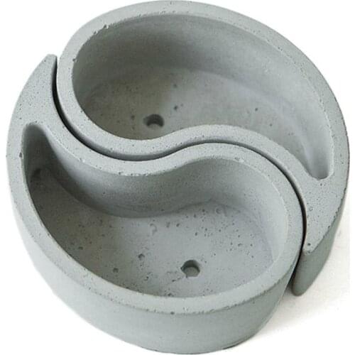 Silicone Mold Eight Diagrams Model Concrete Tabletop Composite Flowerpot Succulent Plant Cement Pot Vase Garden Decoration