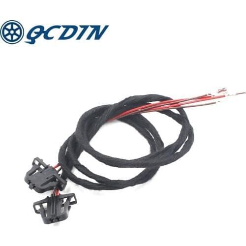 2 Pcs 50cm Extension Wire Harnesss Kit for VW Golf MK5 MK6 MK7 GTI R32 R line GTI Door Light Cable