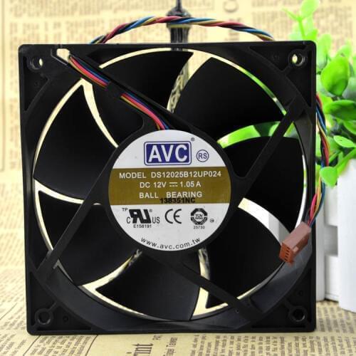 New original DS12025B12UP024 12V 1.05A 12cm 4-wire PWM Speed Control Fan