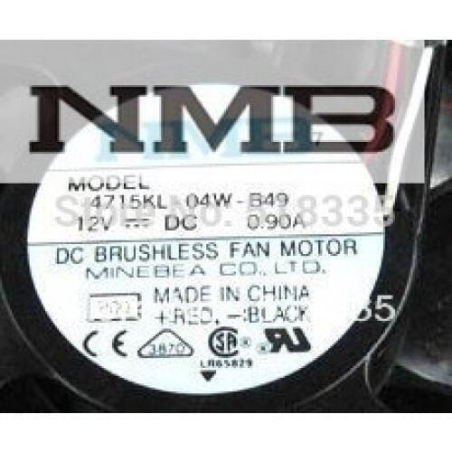 For NMB 4715KL-04W-B49 12038 12V 0.90A 120*120*38MM wind capacity cooling fan