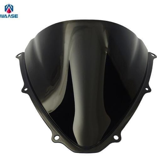 Waase Motorcycle Double Bubble Windscreen Windshield Shield Screen For Suzuki GSXR600 GSXR750 GSXR 600 750 K6 2006 2007