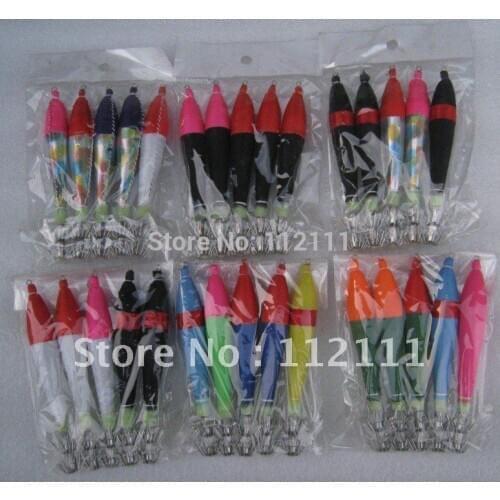 30pcs fishing lure 5# squid jig (random colour mixed)fishing bait fishingtackle