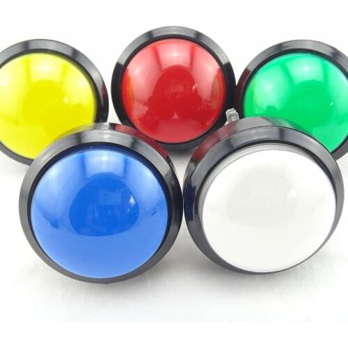 60mm illuminated Arcade Push Button12v LED circular button Mulitcade for arcade machines 7 colors
