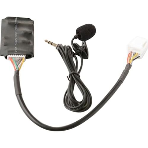 For Toyota RAV4 Bluetooth AUX Adapter Handsfree Disc Box Harness with Microphone Bluetooth Connection Module
