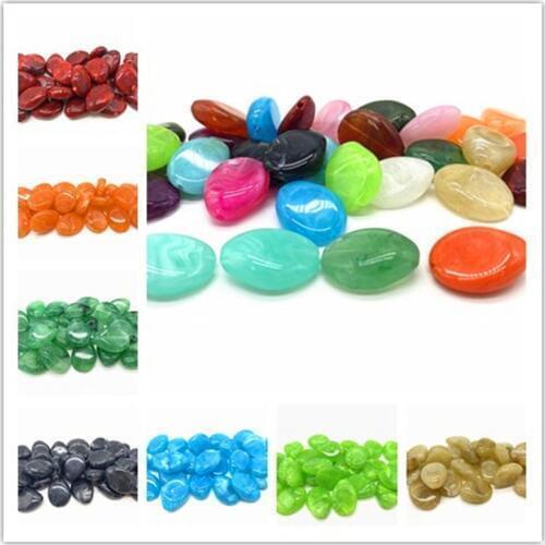 New 10pcs/lot 25mm Water Droplets Acrylic Beads Spacer Loose Beads For Jewelry Making DIY Bracelet Earring