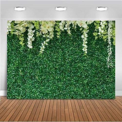 Green grass background for photography wedding flower backdrop for photo studio portrait background phtoocall boda decoration