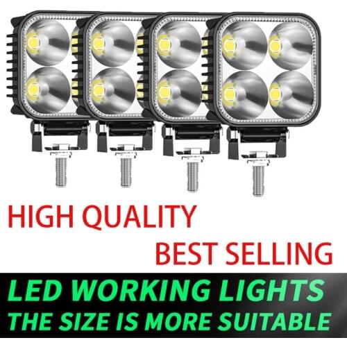 Mini Round 3Inch 7070 4LED Auto Lighting System 4LED Driving Light Car Work Lights Waterproof SpotLight for vehicle Boat