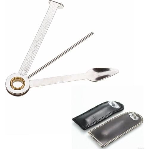 Multifunctional 3 in 1 Stainless Steel Smoking Tobacco Pipe Cleaner Cleaning Tool Smoke Tobacco Pipe Cleaner Tools With Case
