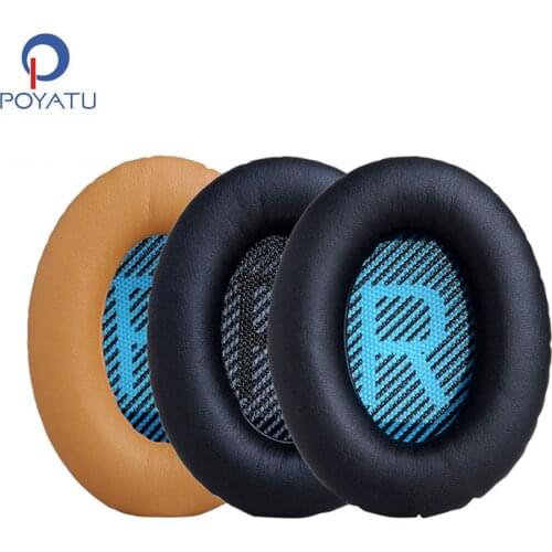 POYATU For BOSE QC25 QC15 QC2 AE2 Headphone Ear Pads For BOSE QuietComfort 15 Ear Pads Headphone Earpads Earmuff Cushion Cover
