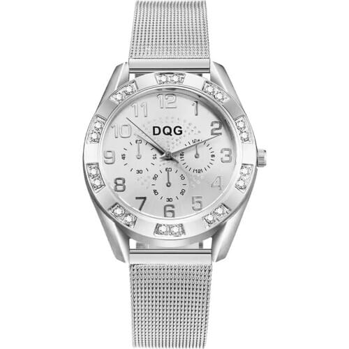 Reloj Mujer 2020 New Fashion Sports Brand Women Quartz Watch Ladies Luxury Silver Stainless Steel Crystal Wristwatches Relogio