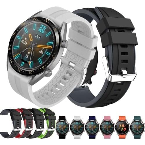 Gear S3 Frontier Classic wrist Strap For Samsung Galaxy watch 46mm 42mm/ Galaxy active 2 40 44mm Silicone watch bracelet band