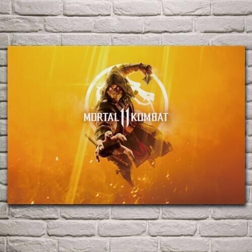 HD print Mortal Kombat Figure Canvas Art Print Painting Poster Wall GAME Pictures For Living Room Home Decoration Decor