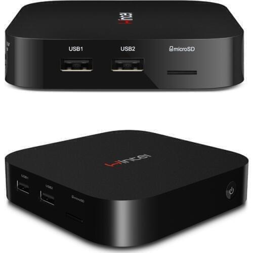 RK Cheap Intel Z8350 Quad Core Wintel Pro W8 Mini PC 2GB RAM 32GB ROM Dual WIFI Support Windows Linux OS