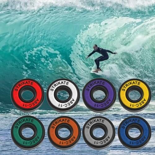 8Pcs Scooter Skateboard Longboard Bearings Precision ABEC 11 Replacement for Inline Skates Roller Skates Wheel