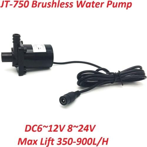 Solar Fountain Water Pump DC12V 24V Max 350-900L/H 7M Micro Submersible Brushless Water Pump for Aquarium